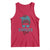 Eagles Girl Tank Top Messy Bun Funny Sports Fan Team