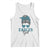 Eagles Girl Tank Top Messy Bun Funny Sports Fan Team