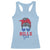 Bills Girl Racerback Tank Top Messy Bun Funny Sports Fan Team