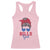 Bills Girl Racerback Tank Top Messy Bun Funny Sports Fan Team