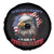 Patriotic American Eagle Spare Tire Cover US Flag Give Me Liberty Or Give Me Death 4th of July