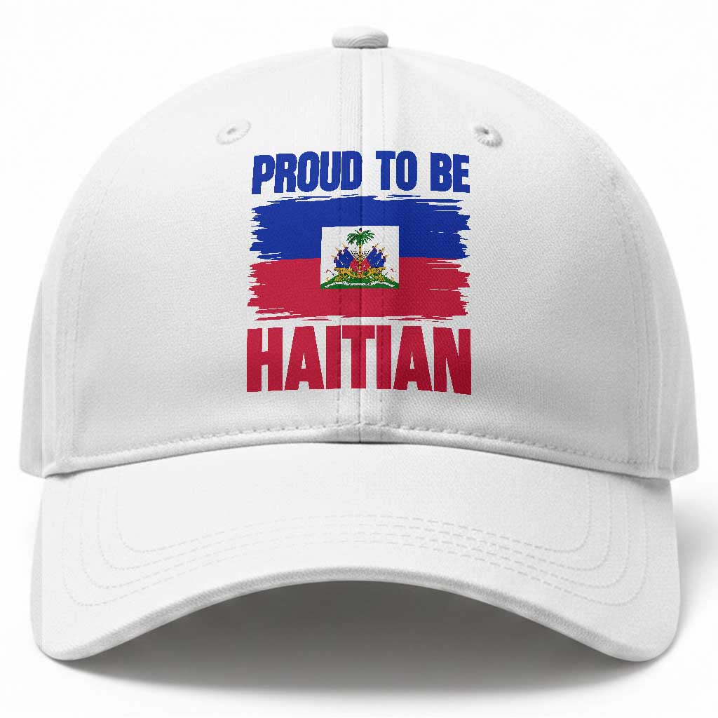 Proud To Be Haitian Baseball Cap Haiti Flag Heritage Pride