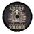 Veteran Spare Tire Cover I Was I Am I Will Always Be A Soldier US Flag American Skull