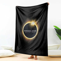 Greenland Total Solar Eclipse 2026 Throw Blanket Path of Totality Astronomy Gift