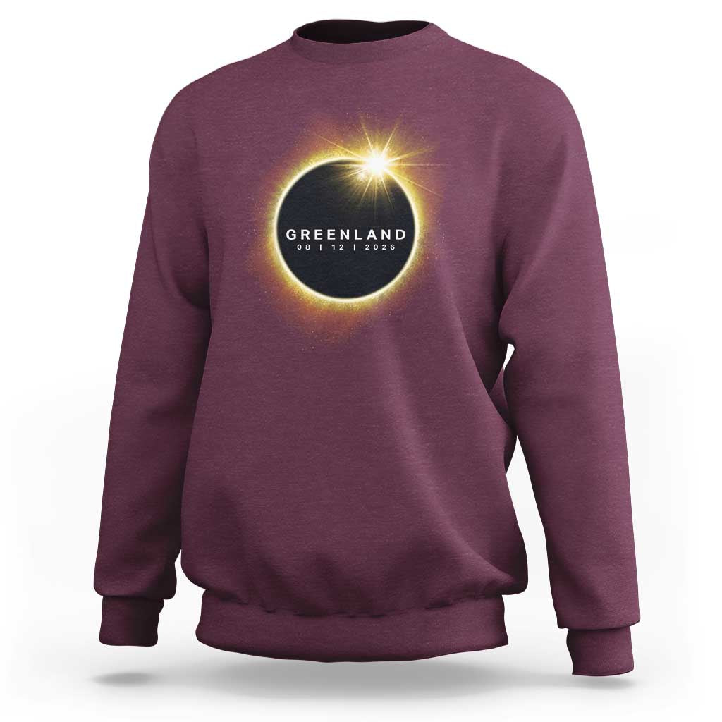 Greenland Total Solar Eclipse 2026 Sweatshirt Path of Totality Astronomy Gift