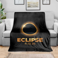 2026 Total Solar Eclipse Throw Blanket August 12 Totality Astronomy Souvenir