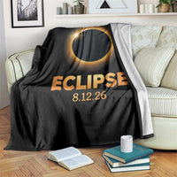 2026 Total Solar Eclipse Throw Blanket August 12 Totality Astronomy Souvenir