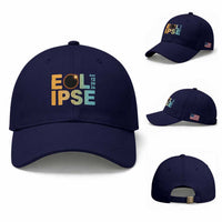 2026 Total Solar Eclipse Retro Typography Baseball Cap August 12 Totality Astronomy Gift