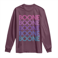 Retro Boone Name Lover Neon Gradient Typography Long Sleeve Shirt