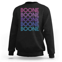 Retro Boone Name Lover Neon Gradient Typography Sweatshirt