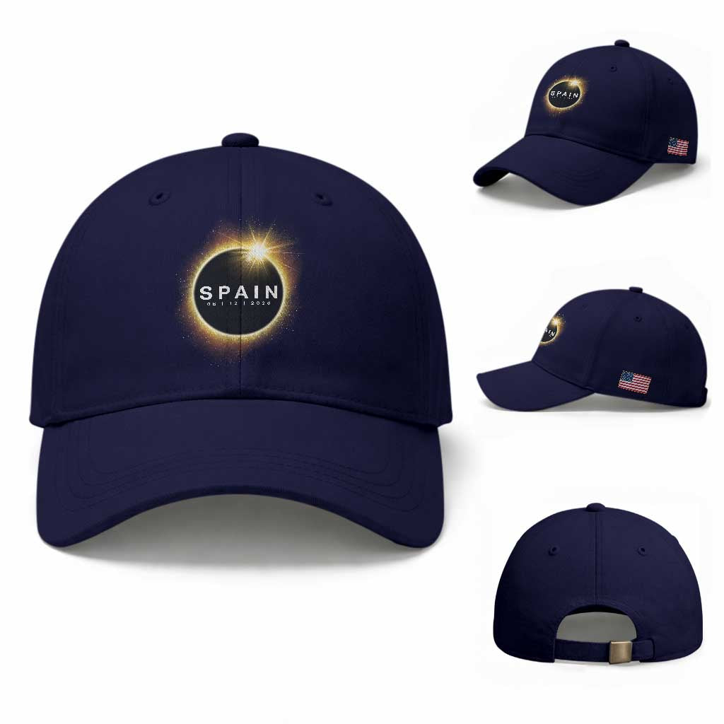 Spain Total Solar Eclipse 2026 Baseball Cap Path of Totality Astronomy Gift