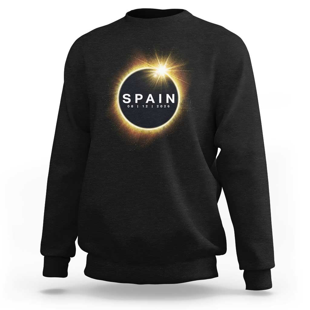 Spain Total Solar Eclipse 2026 Sweatshirt Path of Totality Astronomy Gift