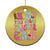 In My Very Merry Teacher Era Xmas Groovy Christmas Christmas Ornament - Wonder Print Shop