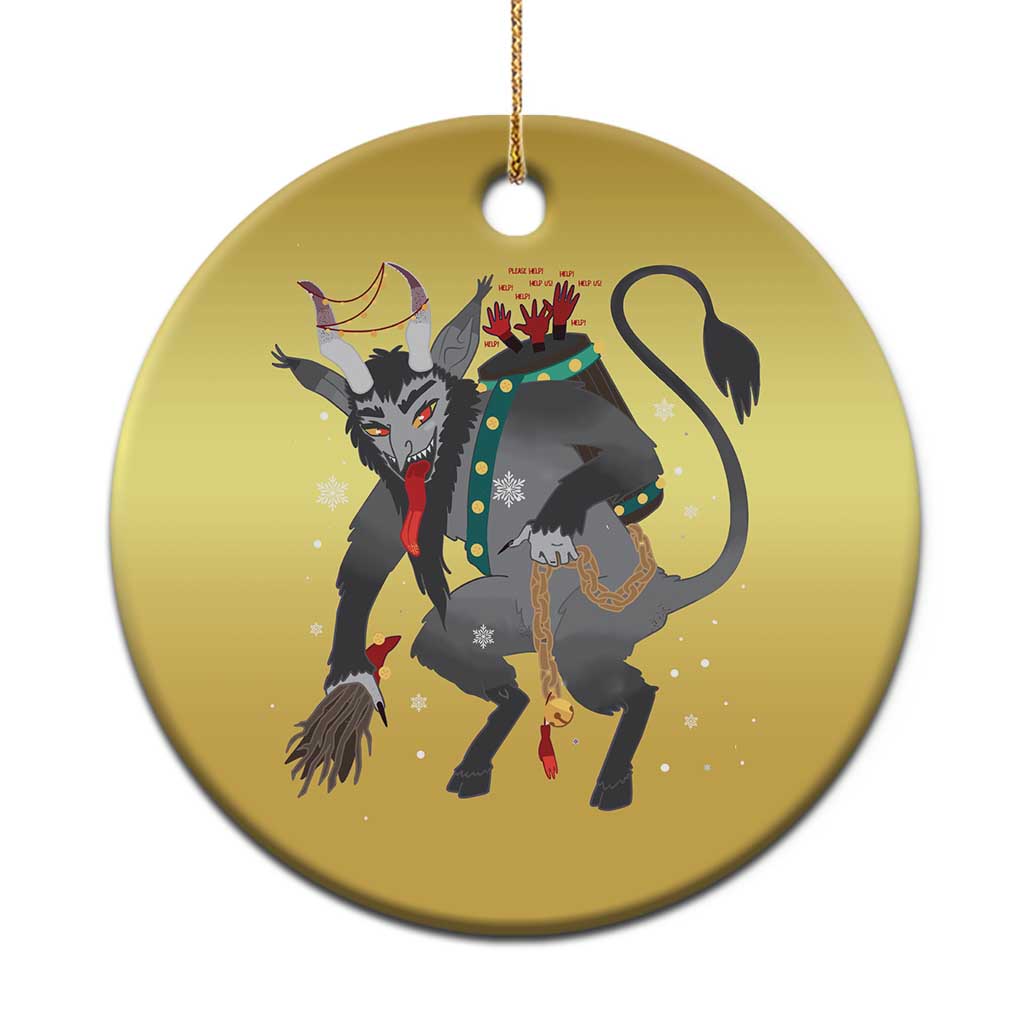 Xmas Merry Krampus Christmas Ornament Naughty Horror Evil Xmas Psychobilly - Wonder Print Shop