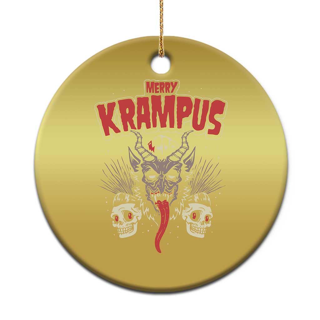 Merry Krampus Xmas Christmas Ornament Naughty Xmas Psychobilly Horror - Wonder Print Shop