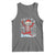 Dancing Skeleton Christmas Tank Top Snowy Xmas Night Santa