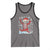 Dancing Skeleton Christmas Tank Top Snowy Xmas Night Santa