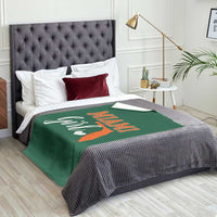 Miami Girl Pride Throw Blanket Florida State Map Local Love