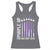 Purple Up For Military Kids Racerback Tank Top American Flag Air Force Military Child Month