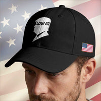 Low IQ Political Silhouette Profile Humor Baseball Cap Satirical Politics Subtle Hate