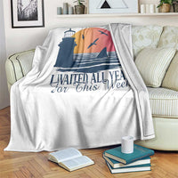 Funny Shark Lover Week Throw Blanket I Waited All Year For This Week - Wonder Print Shop