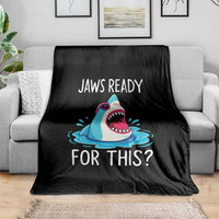 Funny Shark Lover Throw Blanket Are Jaw Ready For This Ocean Wildlife - Wonder Print Shop