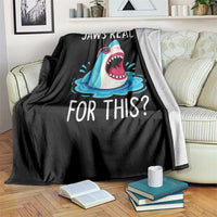 Funny Shark Lover Throw Blanket Are Jaw Ready For This Ocean Wildlife - Wonder Print Shop