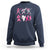 Halloween Breast Cancer Sweatshirt Dabbing Skeleton Zombie Pink Ribbon Breast Cancer Awareness - Wonder Print Shop