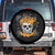 Halloween Skull Spare Tire Cover Spooky Skull In Pumpkin Halloween Costume