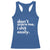 Funny Sarcastic Quote Racerback Tank Top Don't Scare Me I Shit Easily