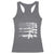 Machine Guns American Flag Racerback Tank Top For Gun Owner Lover 2A Retro Vintage