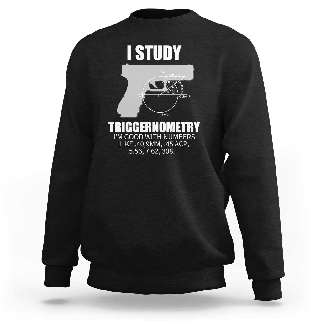 Graphic slogan crewneck sweatshirt, black with white front print