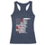 Funny Gun Lover Racerback Tank Top All Faster Than Dialing 911 Bullets American Flag