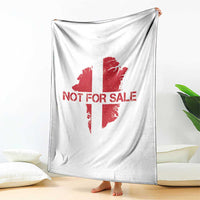 Denmark Stand With Greenland Not For Sale Throw Blanket Danish Flag Unity Support Protest
