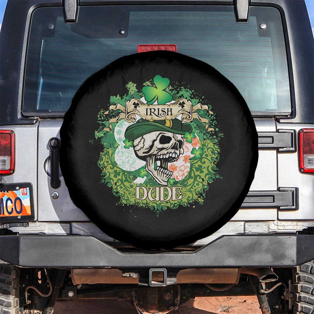 Irish Skull Spare Tire Cover Irish Dude Sugar Skull St Patricks Day Leprechaun