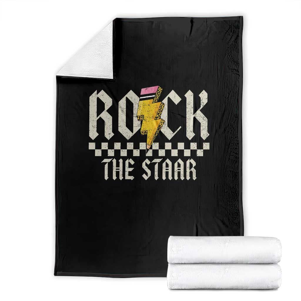 Rock The STAAR Day Throw Blanket Texas Teacher Student Motivational Testing