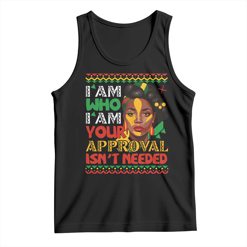 Black Queen Pride Tank Top I Am Who I Am Your Approval Isn't Needed