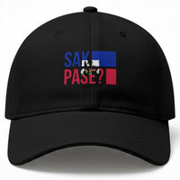 Sak Pase Haitian Creole Baseball Cap Haiti Flag Heritage Pride