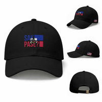 Sak Pase Haitian Creole Baseball Cap Haiti Flag Heritage Pride