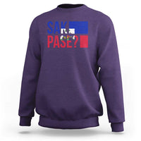 Sak Pase Haitian Creole Sweatshirt Haiti Flag Heritage Pride