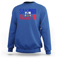 Sak Pase Haitian Creole Sweatshirt Haiti Flag Heritage Pride