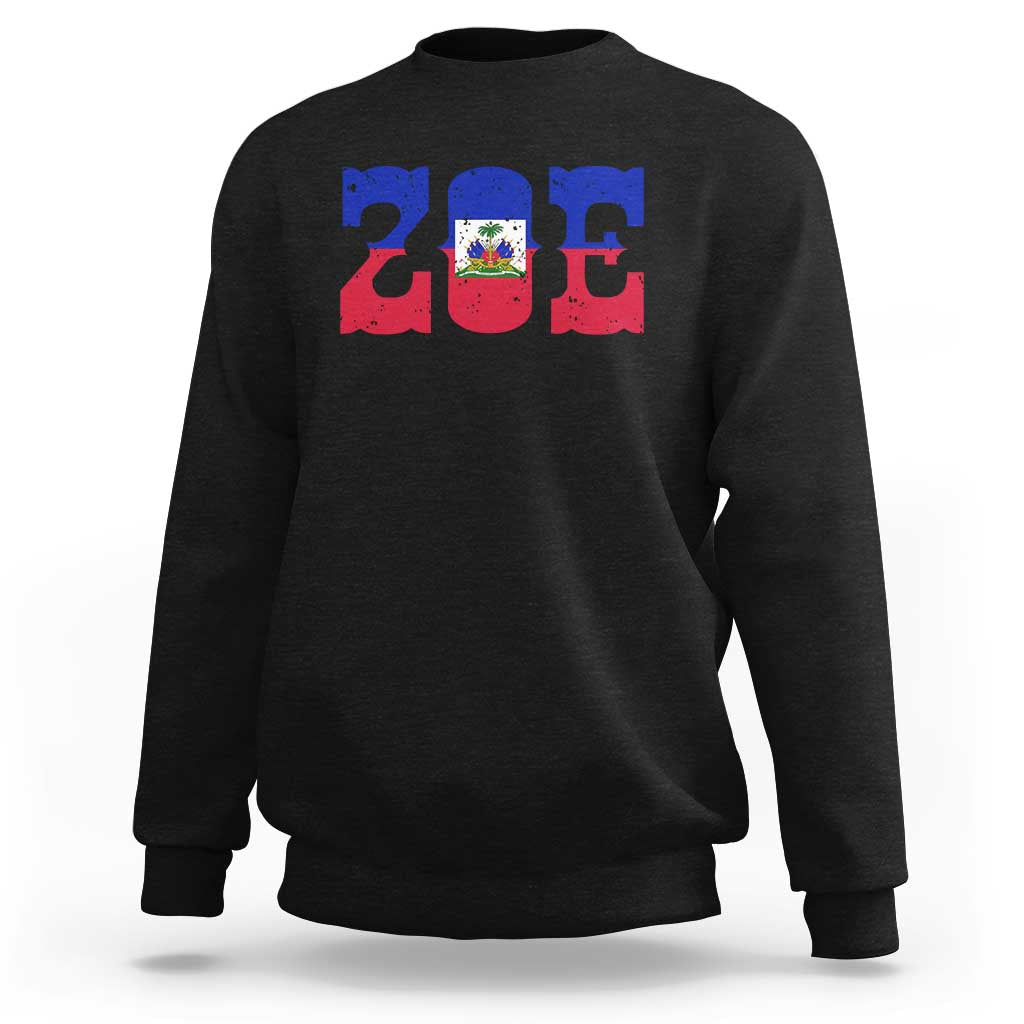 Zoe Haitian Pride Sweatshirt Haiti Flag Culture Heritage Pride