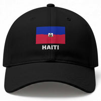 Vintage Distressed Haiti Flag Baseball Cap Haitian Heritage Pride