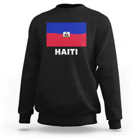 Vintage Distressed Haiti Flag Sweatshirt Haitian Heritage Pride