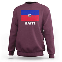 Vintage Distressed Haiti Flag Sweatshirt Haitian Heritage Pride