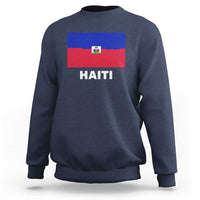Vintage Distressed Haiti Flag Sweatshirt Haitian Heritage Pride