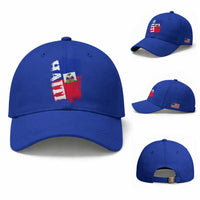 Haiti Flag Distressed Flag Graphic Baseball Cap Haitian Heritage Pride