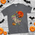 Football Skeleton T Shirt American Football Halloween Skeleton Riding Dinosaur Football Fan - Wonder Print Shop