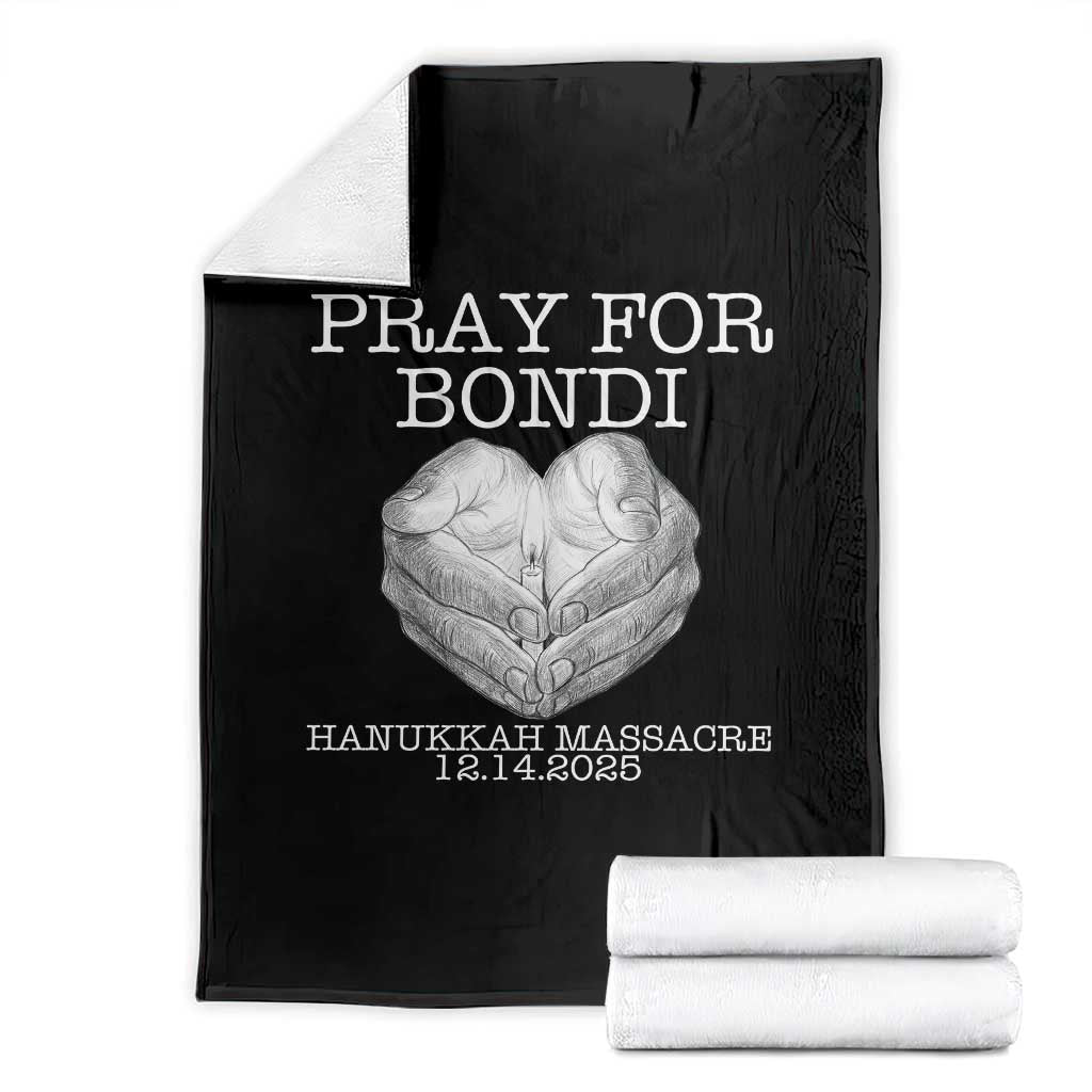 Pray for Bondi Australia Throw Blanket Hanukkah Memorial December 14 Tribute Support - Wonder Print Shop
