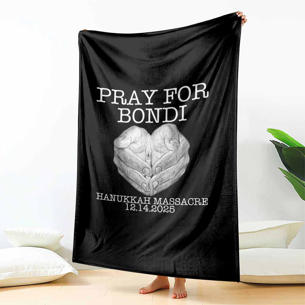 Pray for Bondi Australia Throw Blanket Hanukkah Memorial December 14 Tribute Support - Wonder Print Shop